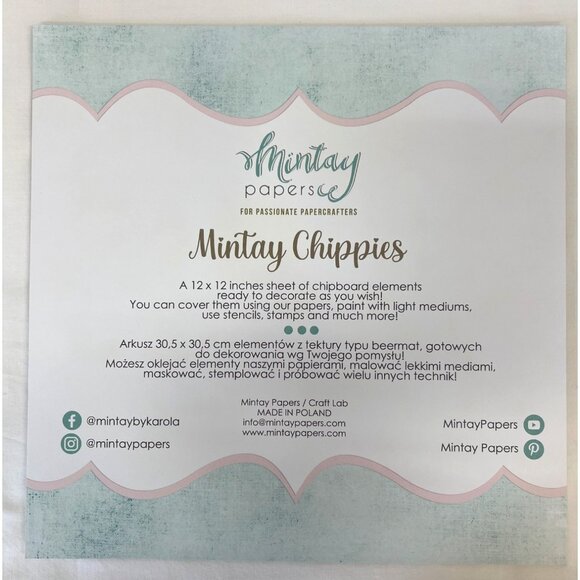 Mintay Chippies Chipboard Decor Elements Halloween Set  MT-CHIP2-D34 - Picture 3 of 4